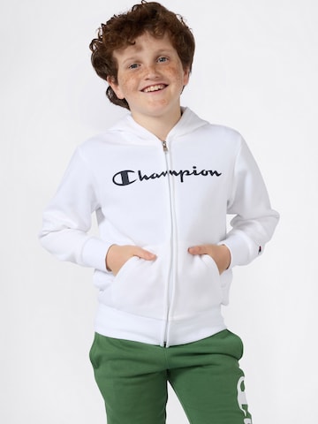 Champion Authentic Athletic Apparel Sweat jacket in White: front