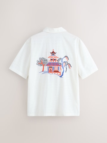 Next Regularny krój Koszula w kolorze biały