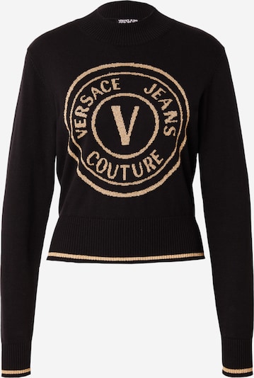 Versace Jeans Couture Pulover u svijetlobež / crna, Pregled proizvoda