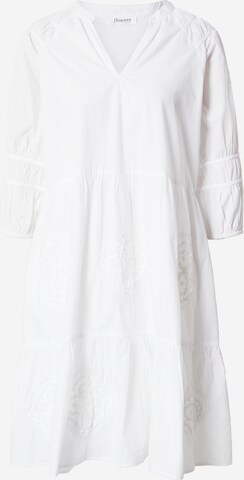 Robe Flowers for Friends en blanc : devant