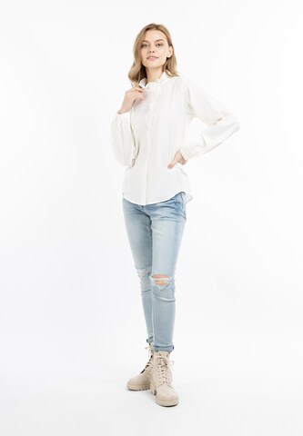 DreiMaster Vintage - Blusa en blanco