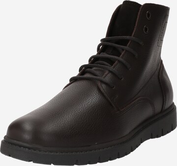 GEOX Lace-Up Boots 'GHIACCIAIO' in Brown: front