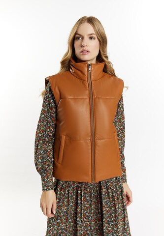 Gilet DreiMaster Vintage en marron : devant