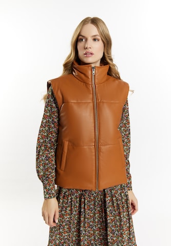 DreiMaster Vintage Vest in Brown: front