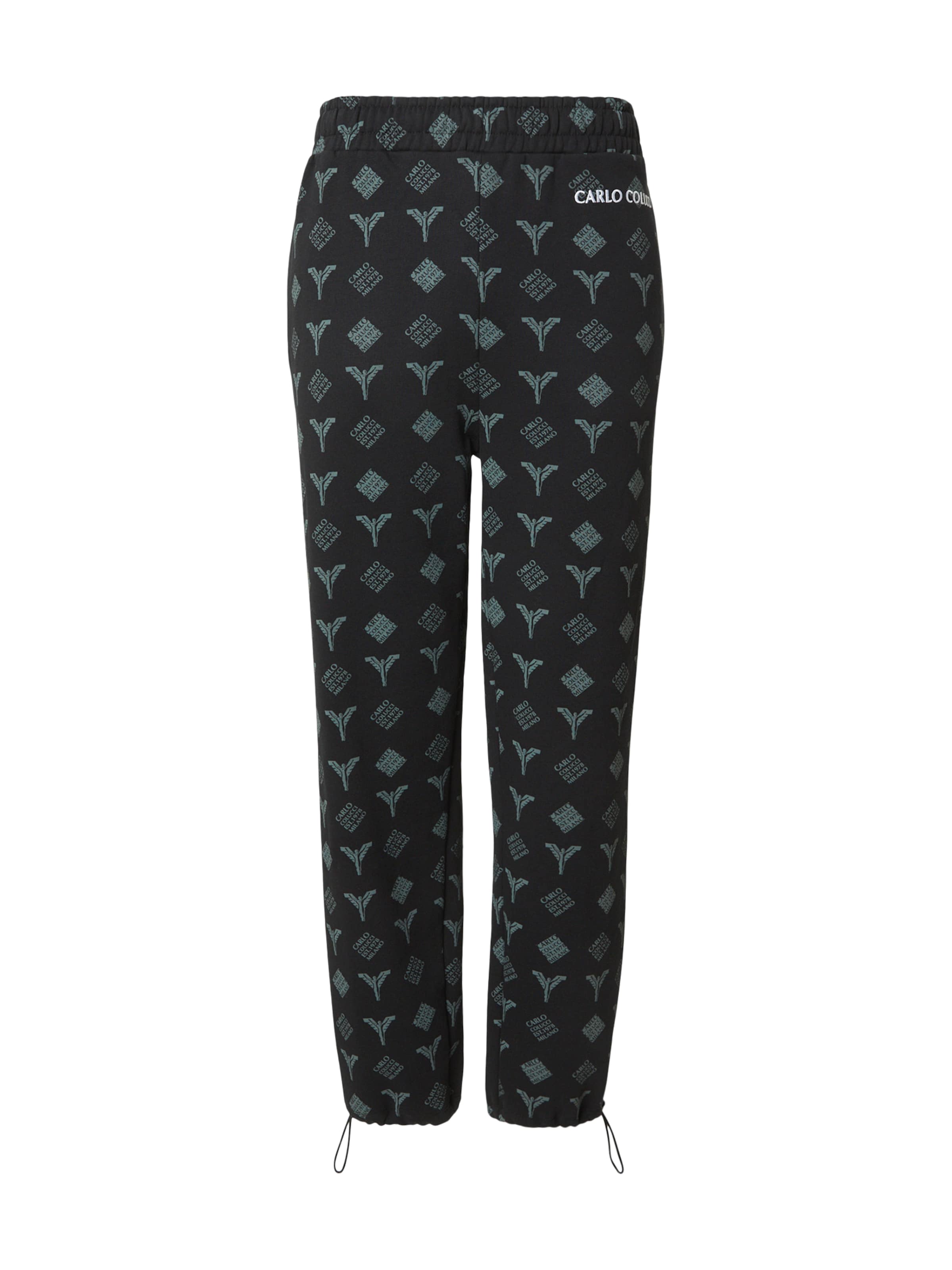 Carlo Colucci regular Bukser 'Fadin' i sort: forside