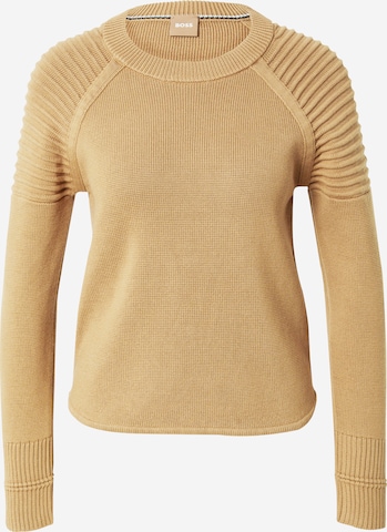 BOSS Orange - Jersey 'Folmar' en beige: frente