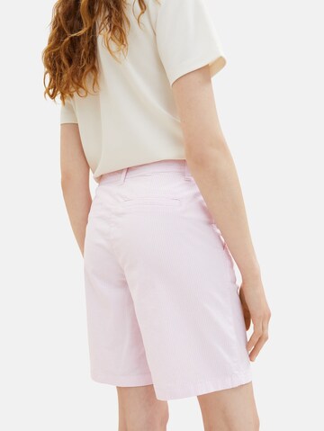 Regular Pantalon chino TOM TAILOR en rose