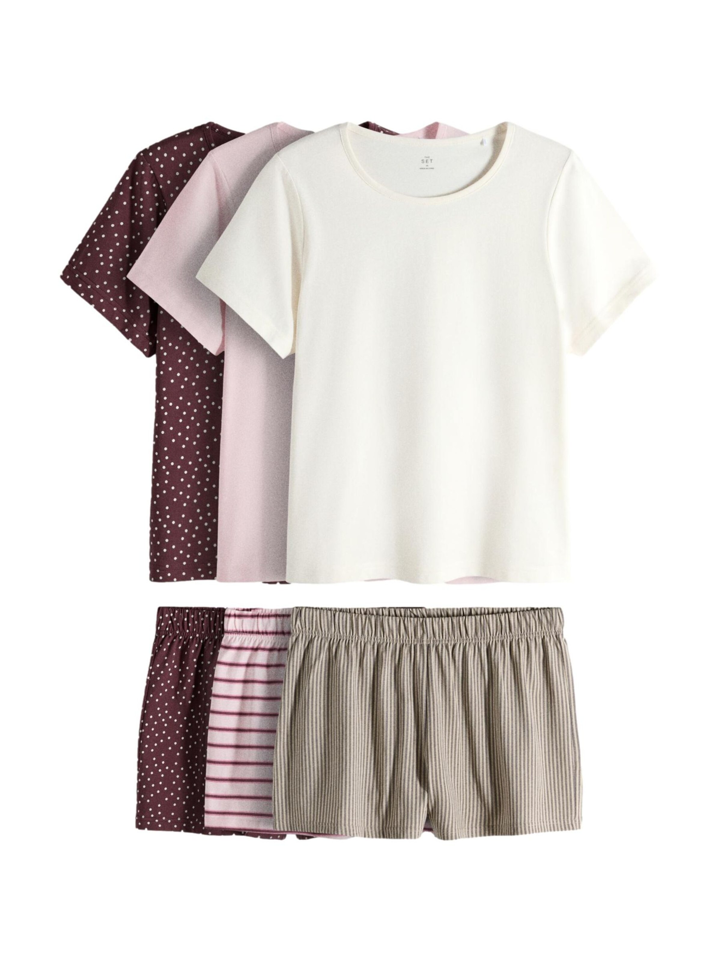 The Set Shorty in Grau: Vorderseite