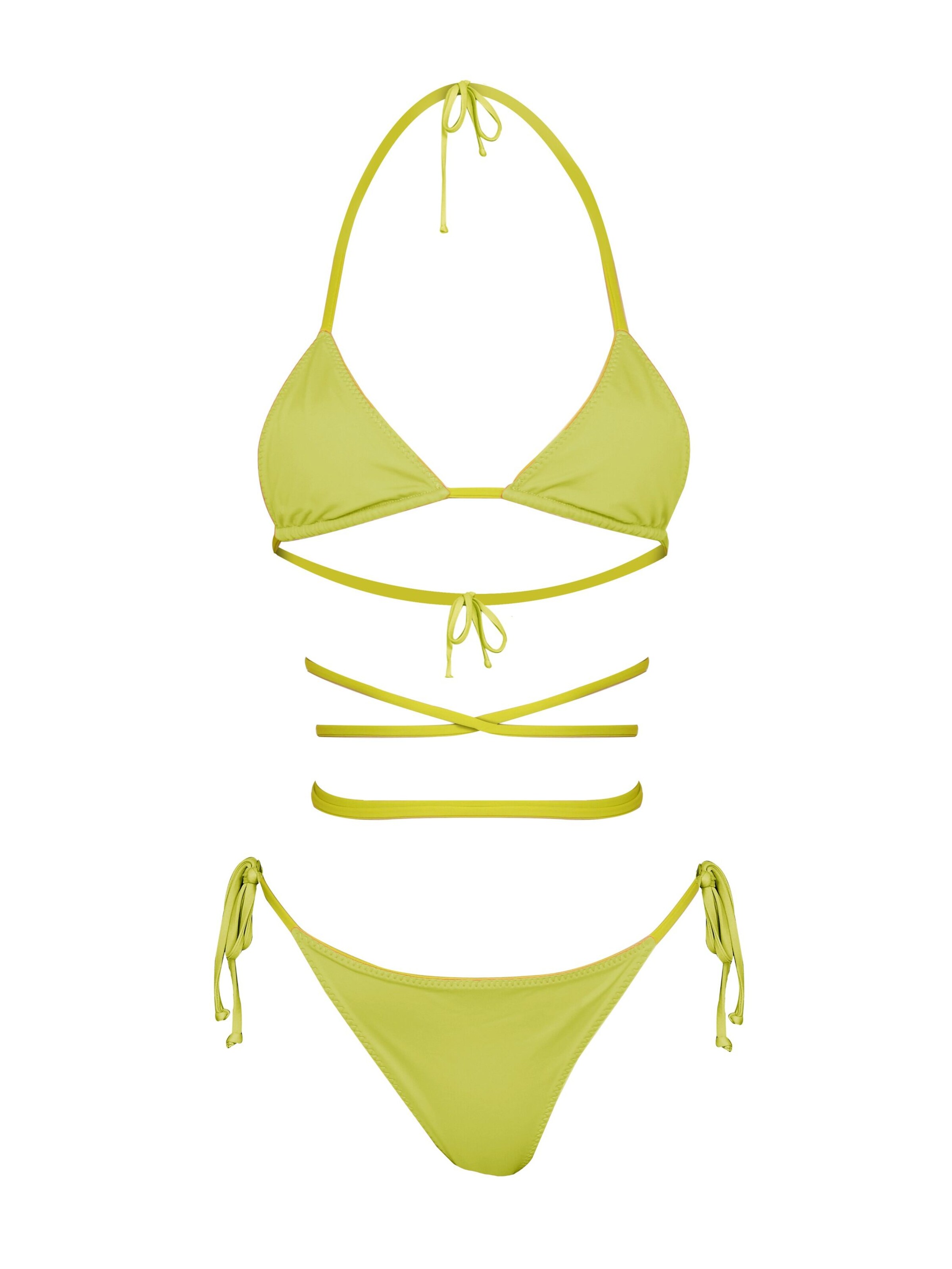 Kadoo Triangel Bikini 'ECONYL® Catch me Joker Set 2-tlg. wendbar' in Oranje