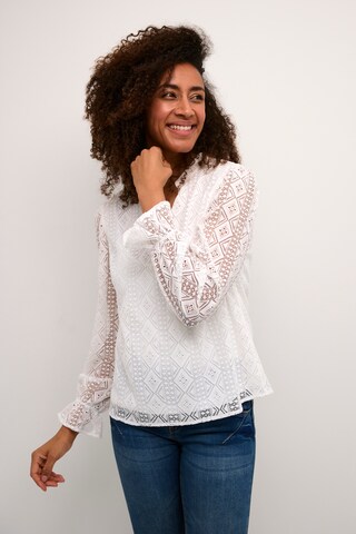 Cream - Blusa 'Danika' en blanco: frente