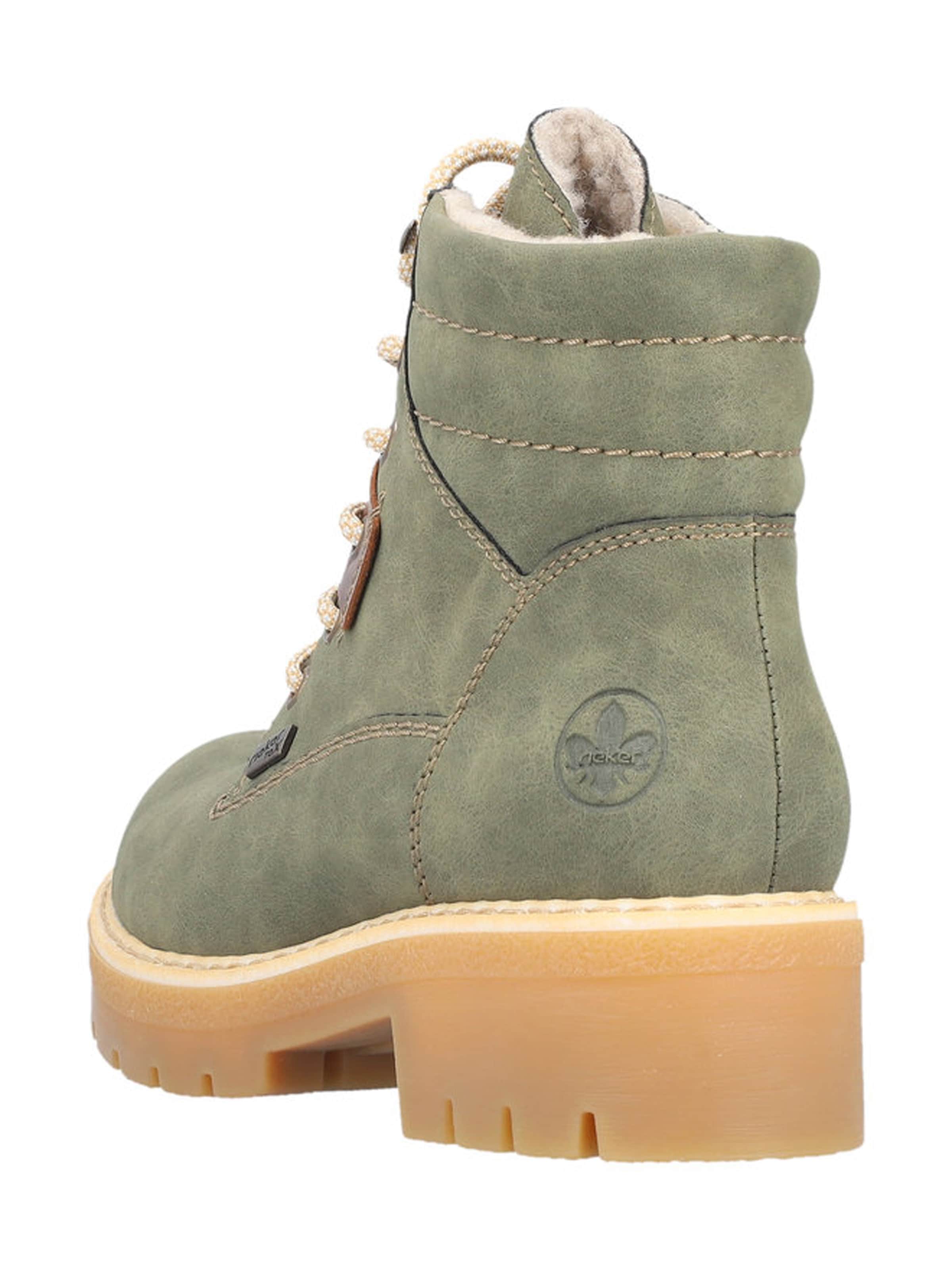 Rieker Ботинки на шнуровке в Зеленый