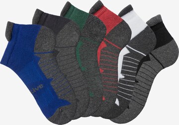 LASCANA ACTIVE Athletic Socks in Grey: front