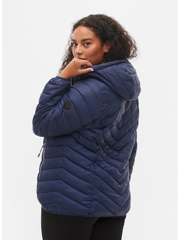 Zizzi Between-Season Jacket in Blue