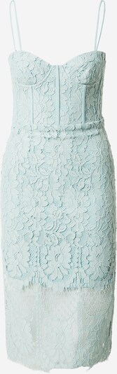 Rochie de cocktail 'FLORENCE' Bardot pe albastru pastel, Vizualizare produs