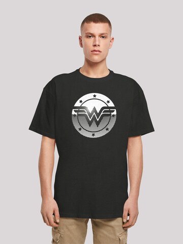 T-Shirt 'Wonder Woman' F4NT4STIC en noir : devant