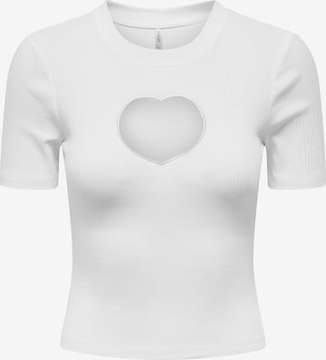 ONLY - Camiseta 'Randi' en blanco: frente