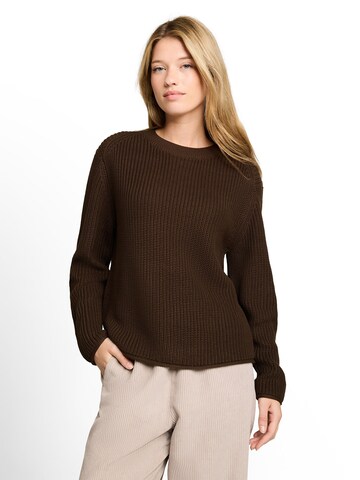 TOM TAILOR DENIM - Pullover em castanho: frente