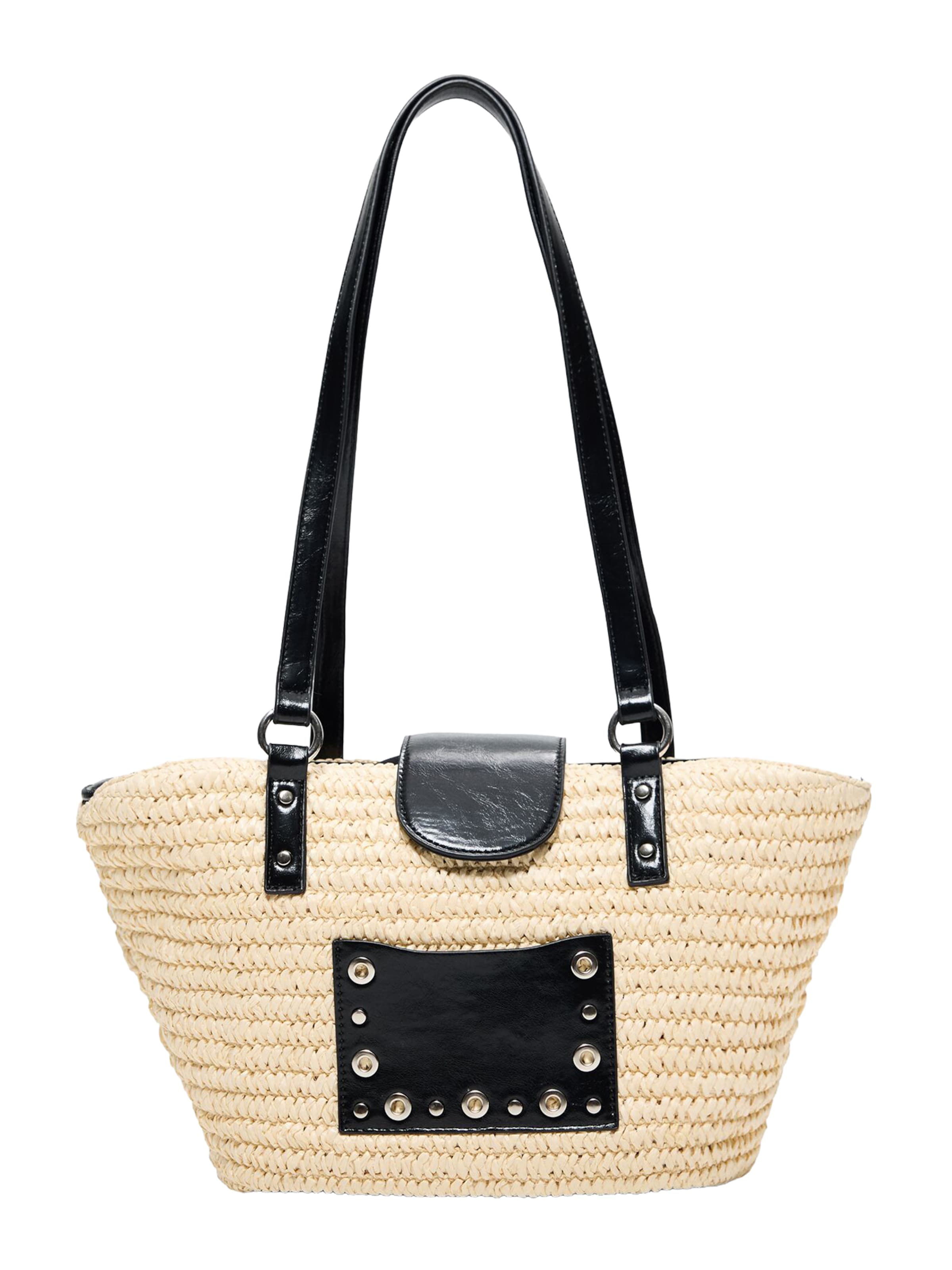 Shopper in One Size Bershka di colore beige / nero, Visualizzazione prodotti