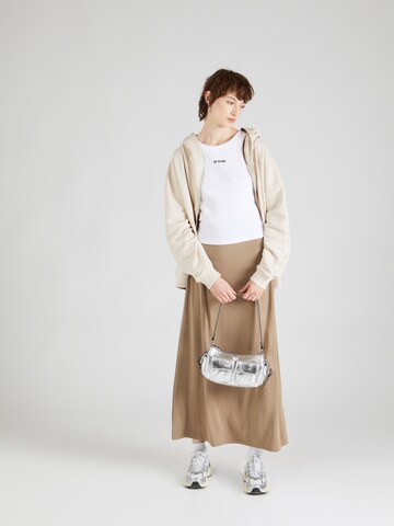 OH APRIL - Sudadera con cremallera 'Good Karma Club' en beige