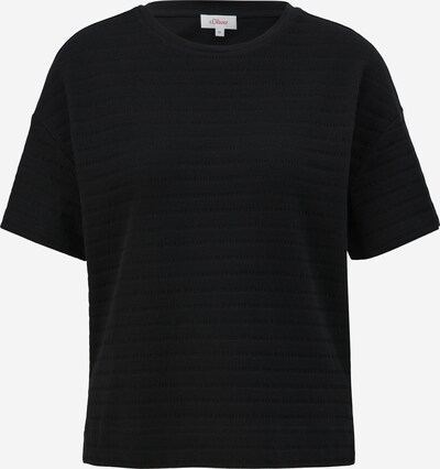 s.Oliver T-shirt en noir, Vue avec produit
