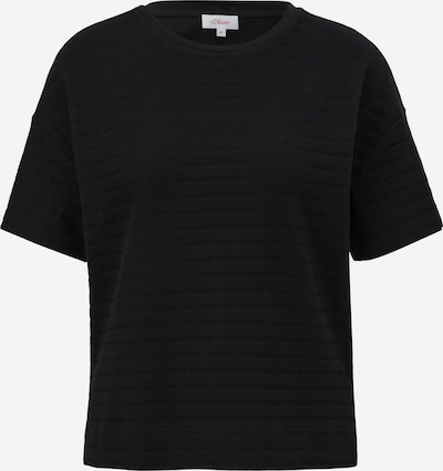 s.Oliver T-shirt en noir, Vue avec produit