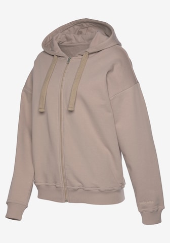 LASCANA Sweatjacke in Braun