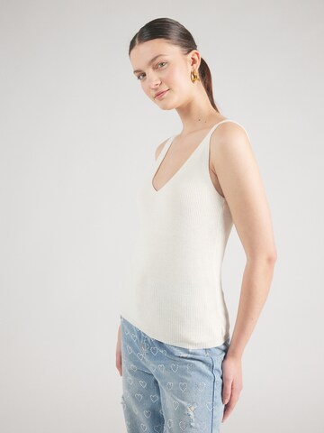 Top in maglia 'Eb44by' di Hailys in bianco: frontale