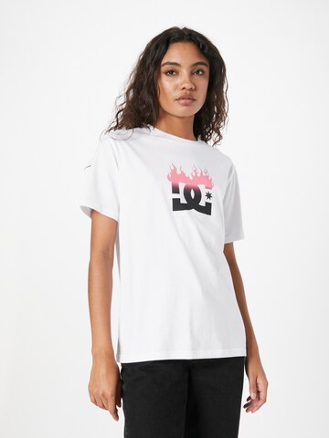 T-shirt DC Shoes en blanc : devant