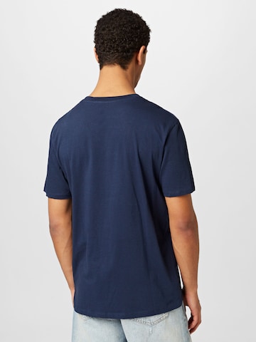 WRANGLER Shirt 'SIGN OFF TEE' in Blauw