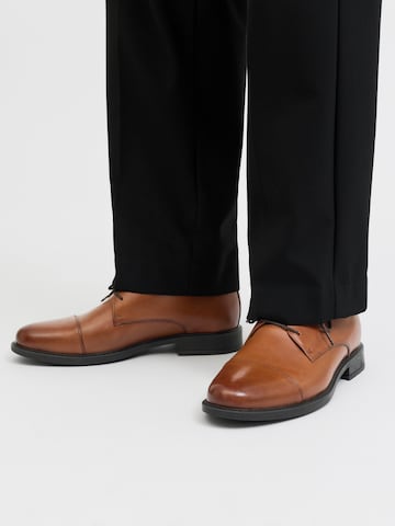 JACK & JONES Schnürschuh 'JFWOSLO' in Braun: Vorderseite
