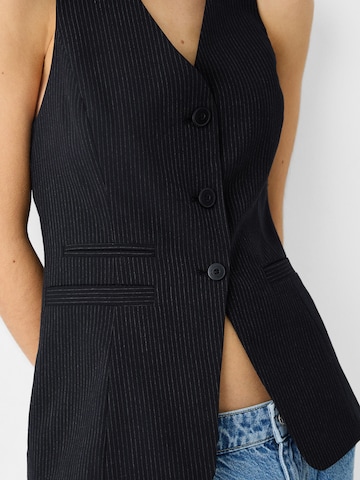 Gilet de costume Bershka en noir