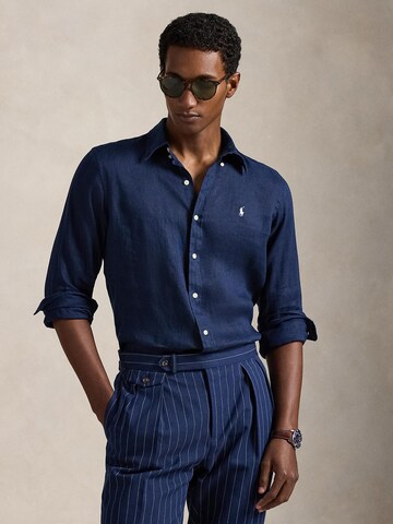 Polo Ralph Lauren Regular Fit Hemd in Blau: Vorderseite