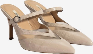 Desa Pumps 'Hausschuhe mit Absatz' in Wit: voorkant