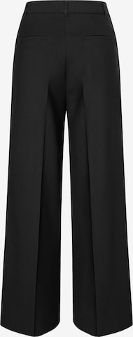 MORE & MORE - Pierna ancha Pantalón de pinzas en negro