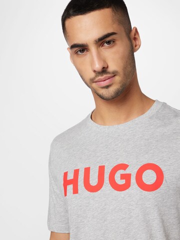 HUGO Red T-Shirt 'Dulivio' in Grau