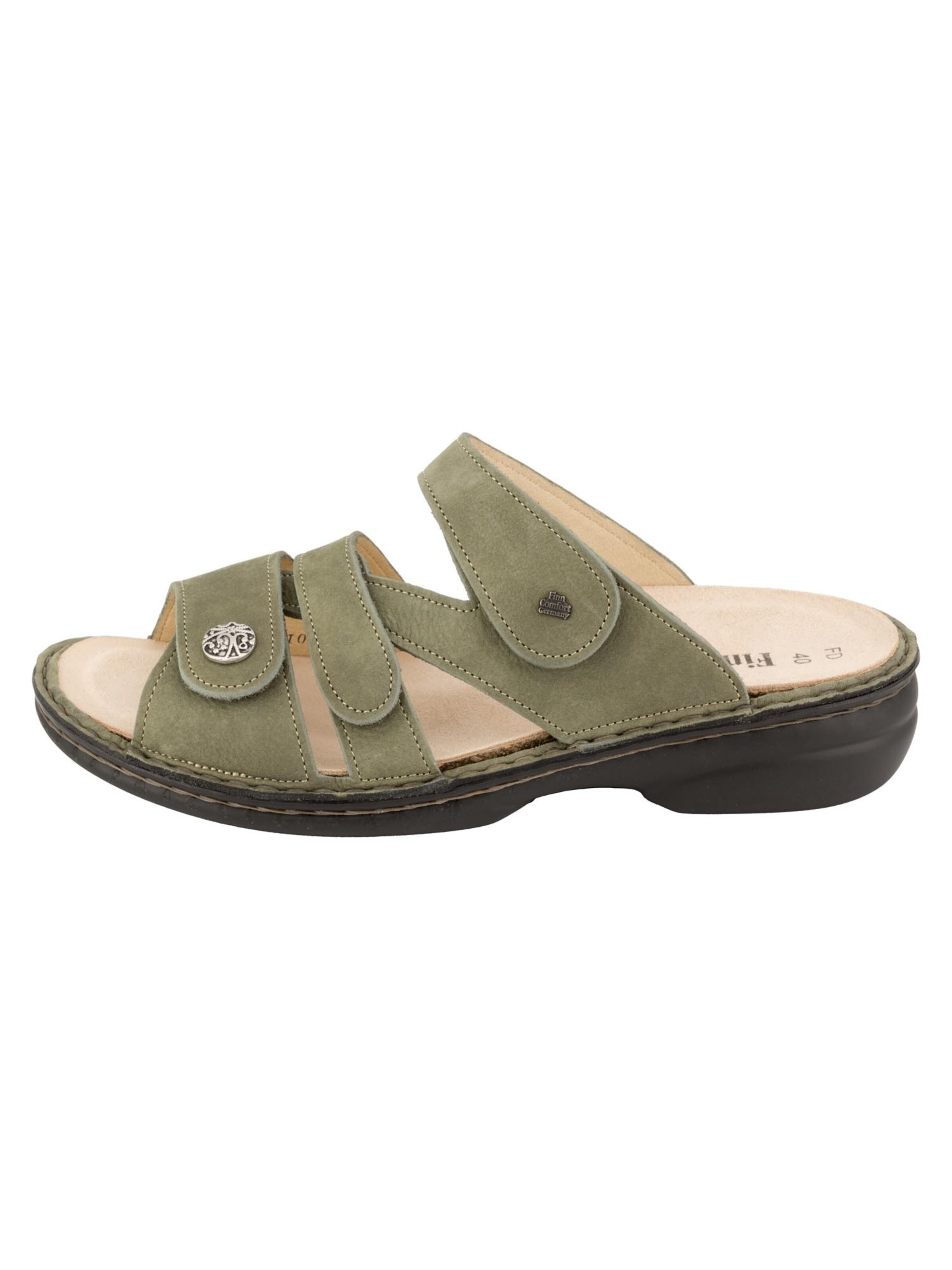 Finn Comfort Mule 'Ventura-S' in Green: front