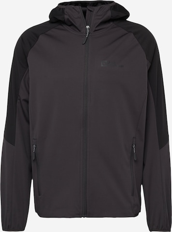 JACK WOLFSKIN Outdoor jacket 'Feldberg' in Grey: front