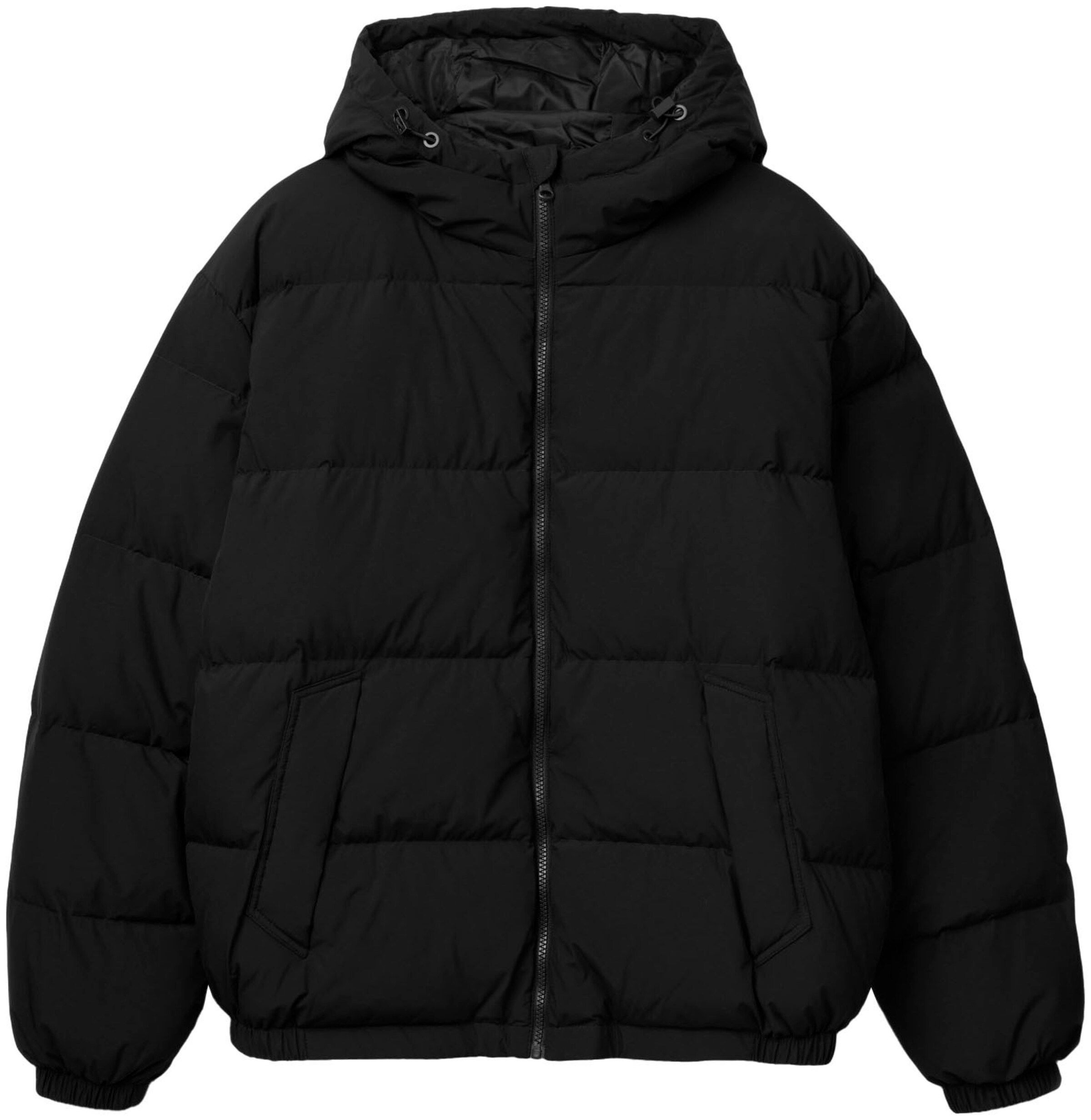 UNITED COLORS OF BENETTON Winter Jacket in Black ABOUT YOU