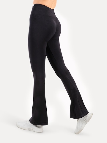 évasé Leggings ' Oriana ' Smilodox en noir