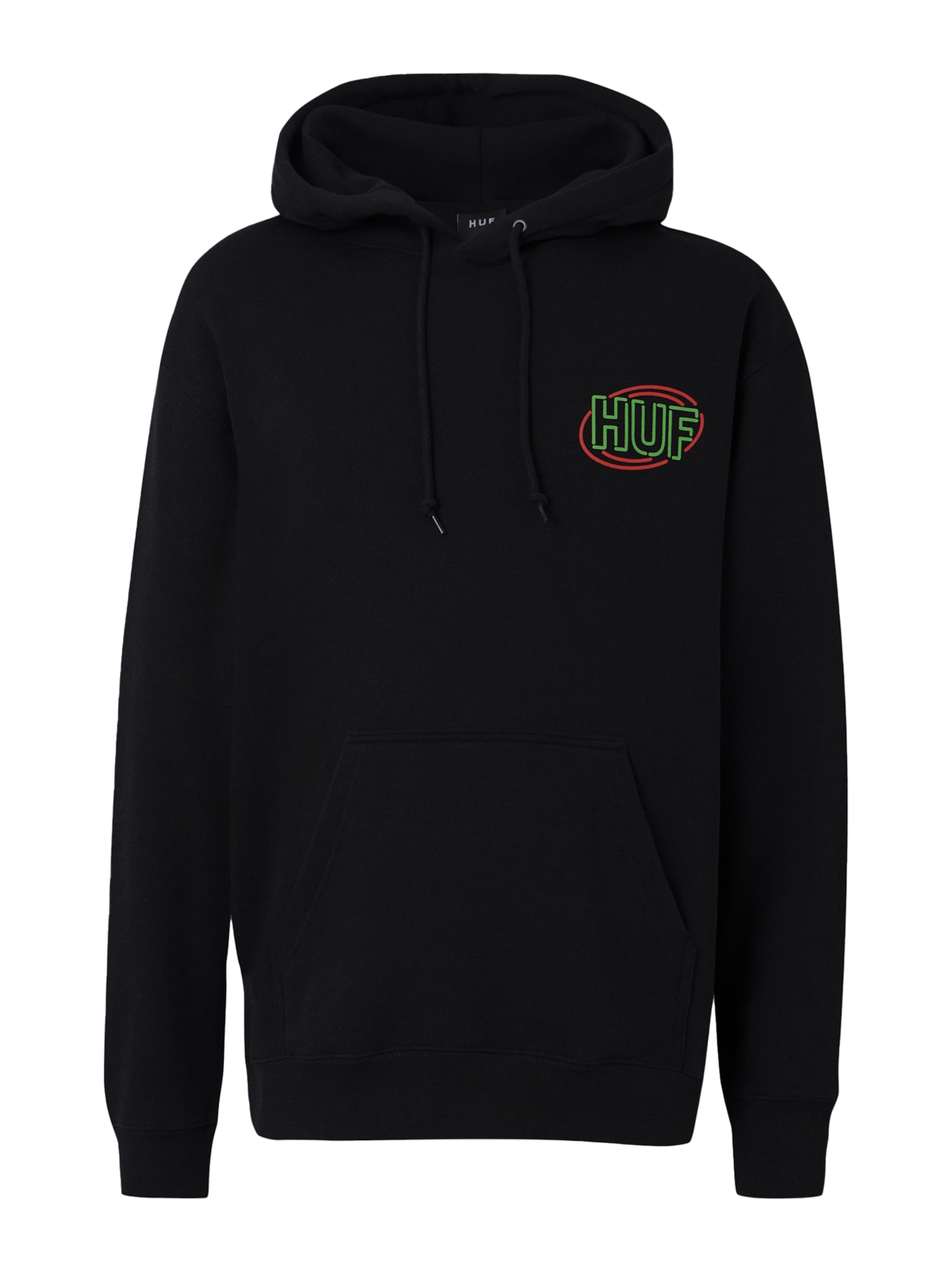 HUF Свитшот в Черный: спереди