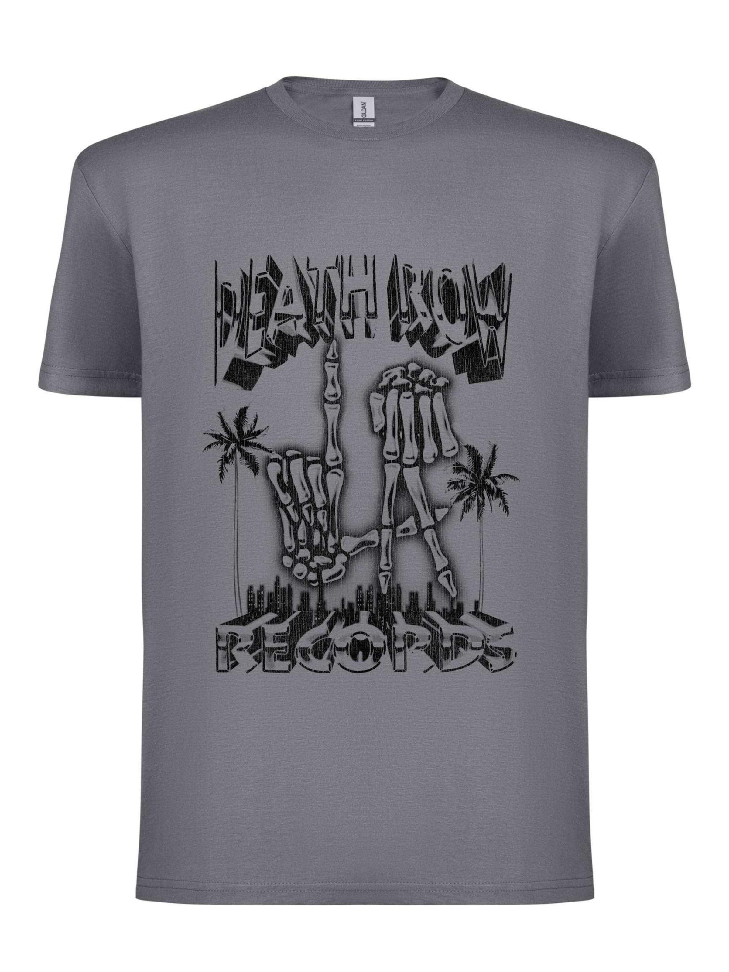Rockshirts Shirt 'Death Row Records LA Hands' in Grey: front
