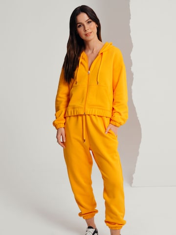 A LOT LESS Zip-Up Hoodie 'Joanna' in Orange