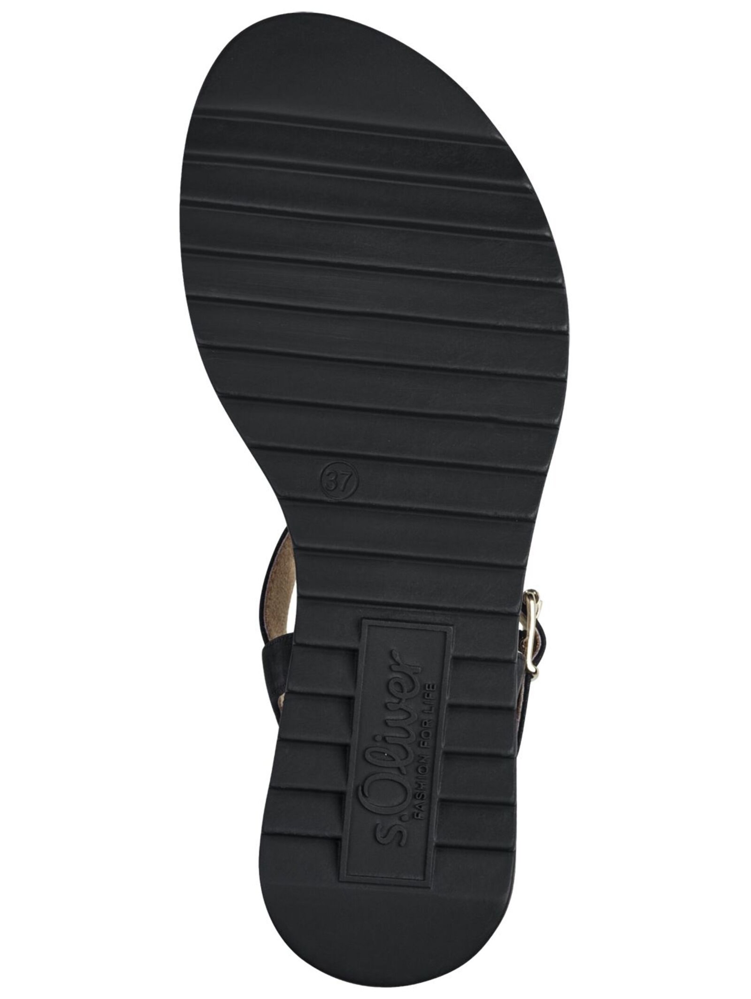 s.Oliver Strap sandal in Black