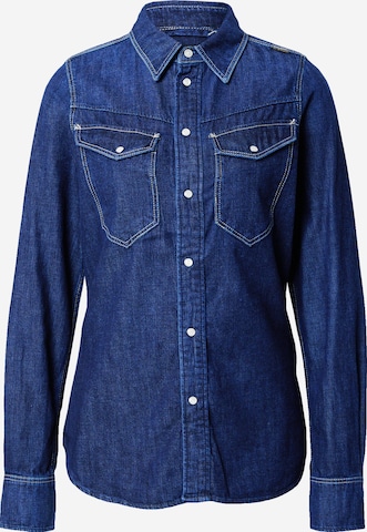 G-Star RAW Bluse i blå: forside