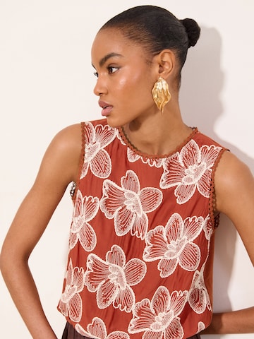 Lipsy Блузка в Коричневый