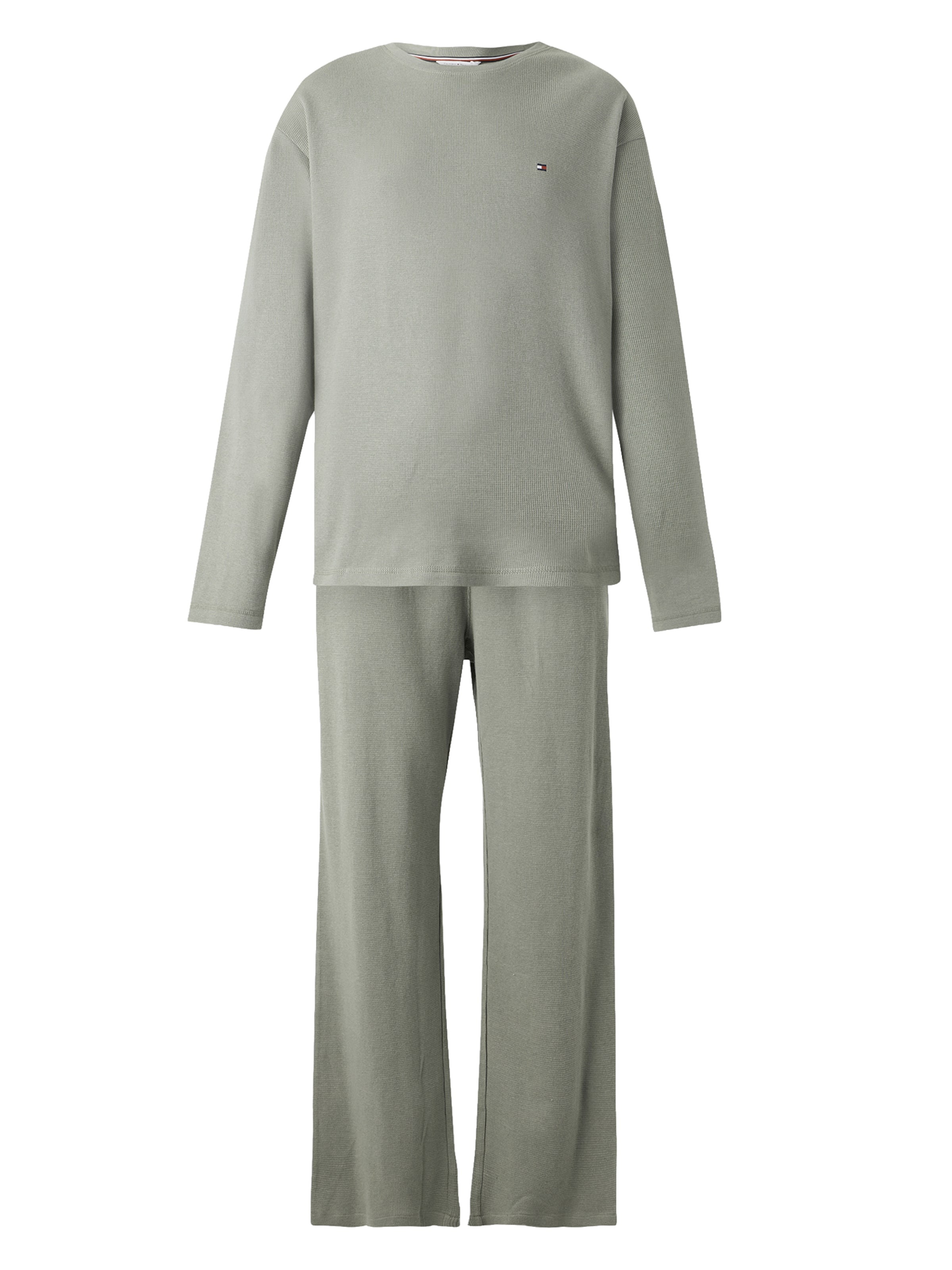 Tommy Hilfiger Underwear - Pijama largo en verde: frente