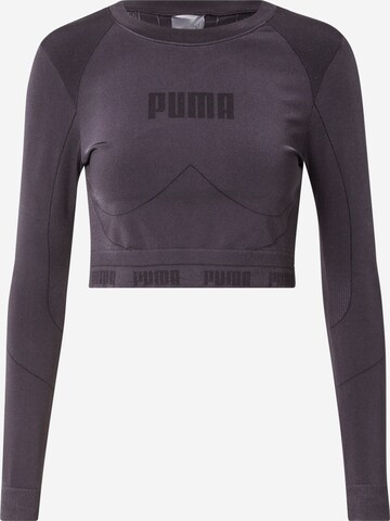 PUMA Funktionsbluse i sort: forside