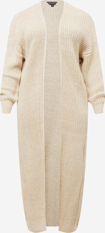 Dorothy Perkins Curve Strickjacke in Beige: predná strana