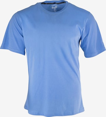 Qualle T-Shirt 'Basic Respekt' in Blau: predná strana