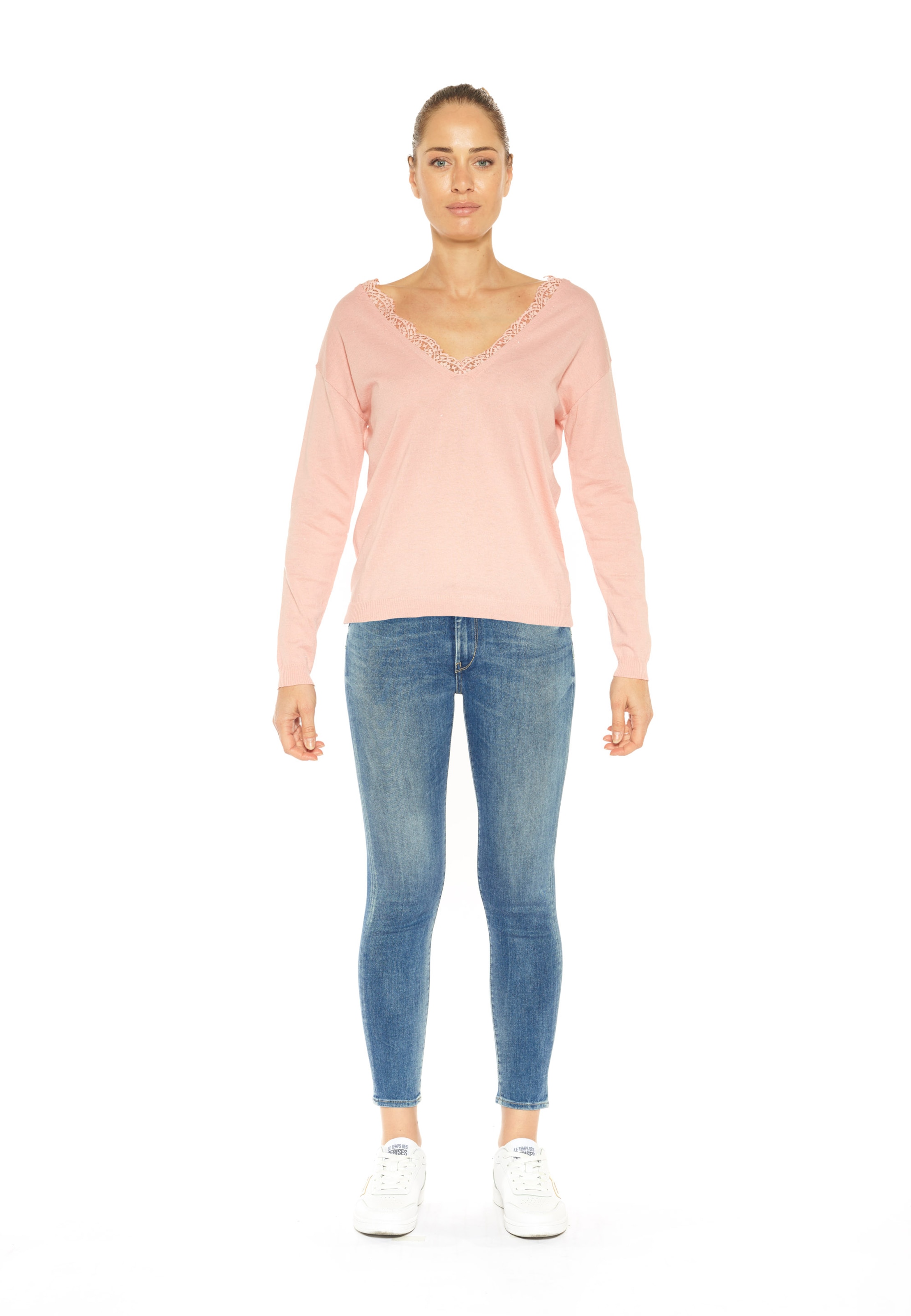 Le Temps Des Cerises Skinny Jeans in Blauw